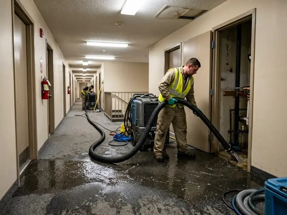 multi-unit-apartment-hallway-f-005 — frequently asked questions, Emergency Burst Pipe Water Extraction & Removal in Dulles T…